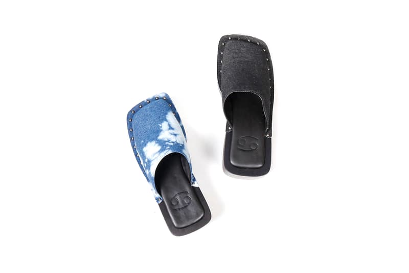 69 lifestyle brand clogs denim tie dye black clear sustainable