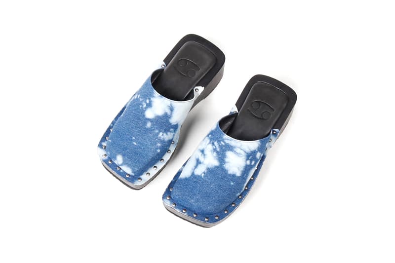 69 lifestyle brand clogs denim tie dye black clear sustainable