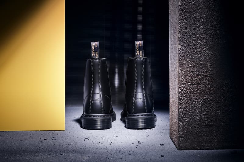 a cold wall dr martens collaboration 1460 remastered boots black shoes