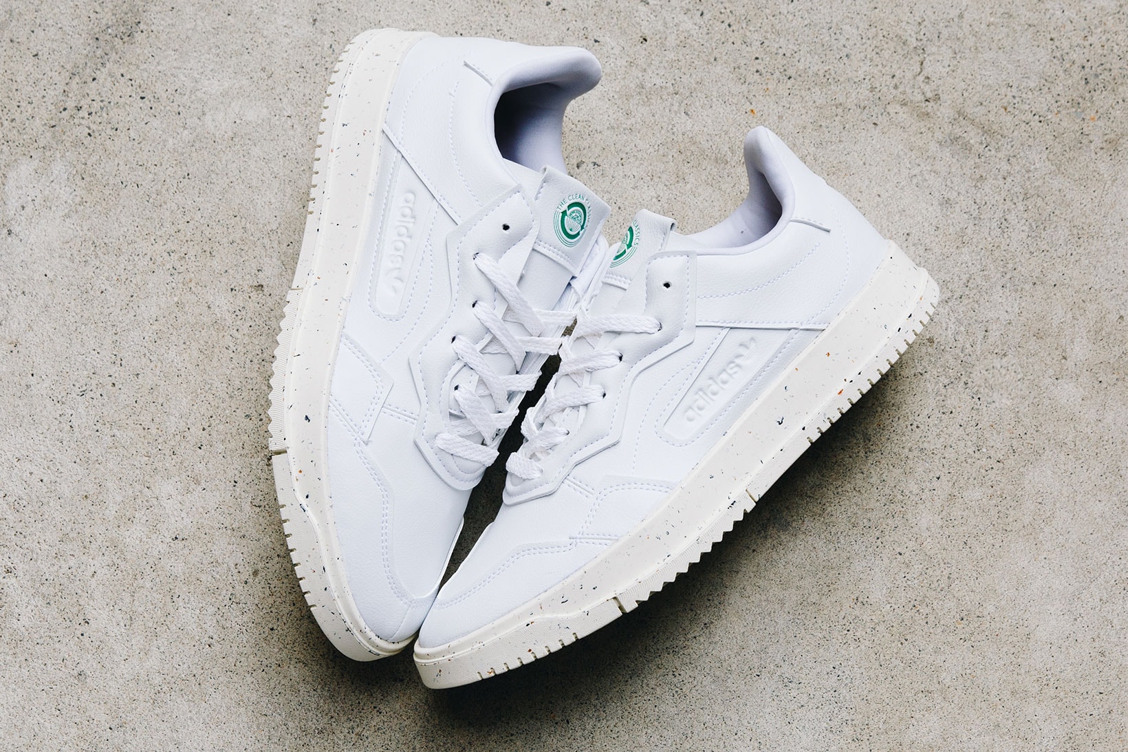 adidas originals sc premiere sustainable vegan minimal all white sneakers release price