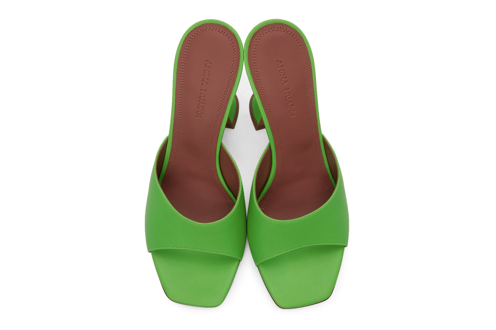 amina muaddi ssense sandals heels slippers mules release price