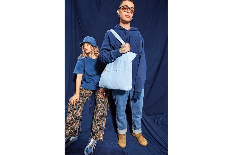 champion rebound eco-friendly sustainable streetwear upcycling bucket hats hoodies tote bags