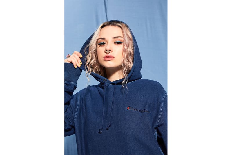 champion rebound eco-friendly sustainable streetwear upcycling bucket hats hoodies tote bags