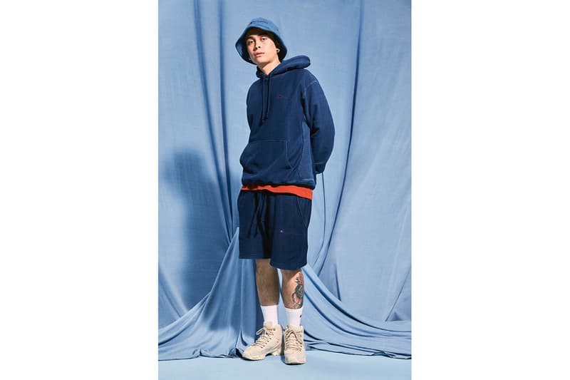 champion rebound eco-friendly sustainable streetwear upcycling bucket hats hoodies tote bags