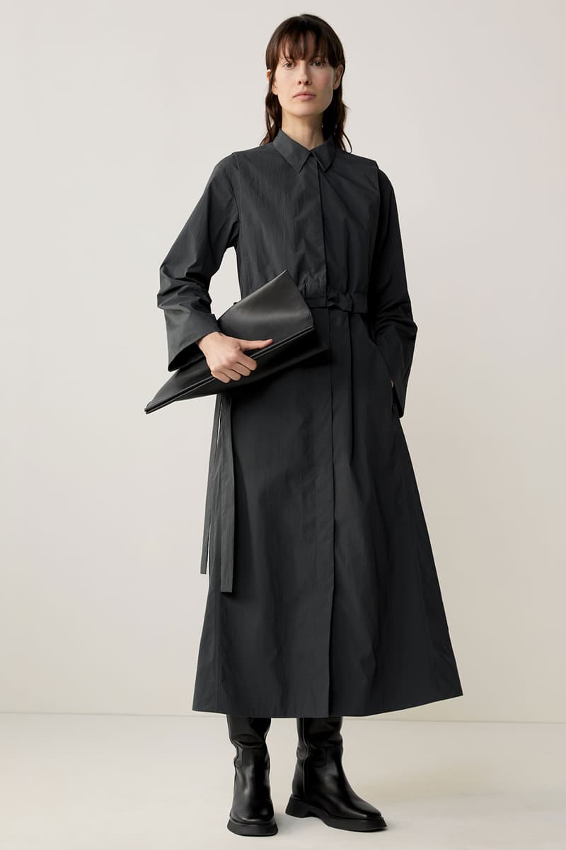 cos fall winter womenswear lookbook minimalistic sustainability dresses bags suits