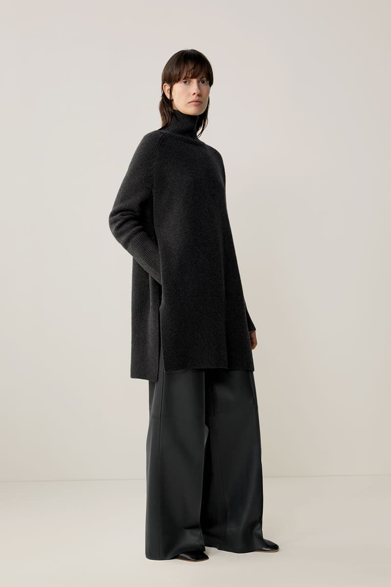 cos fall winter womenswear lookbook minimalistic sustainability dresses bags suits