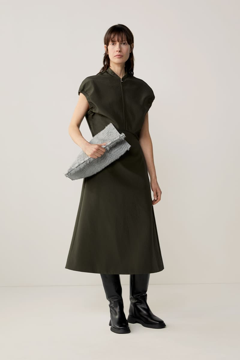 cos fall winter womenswear lookbook minimalistic sustainability dresses bags suits