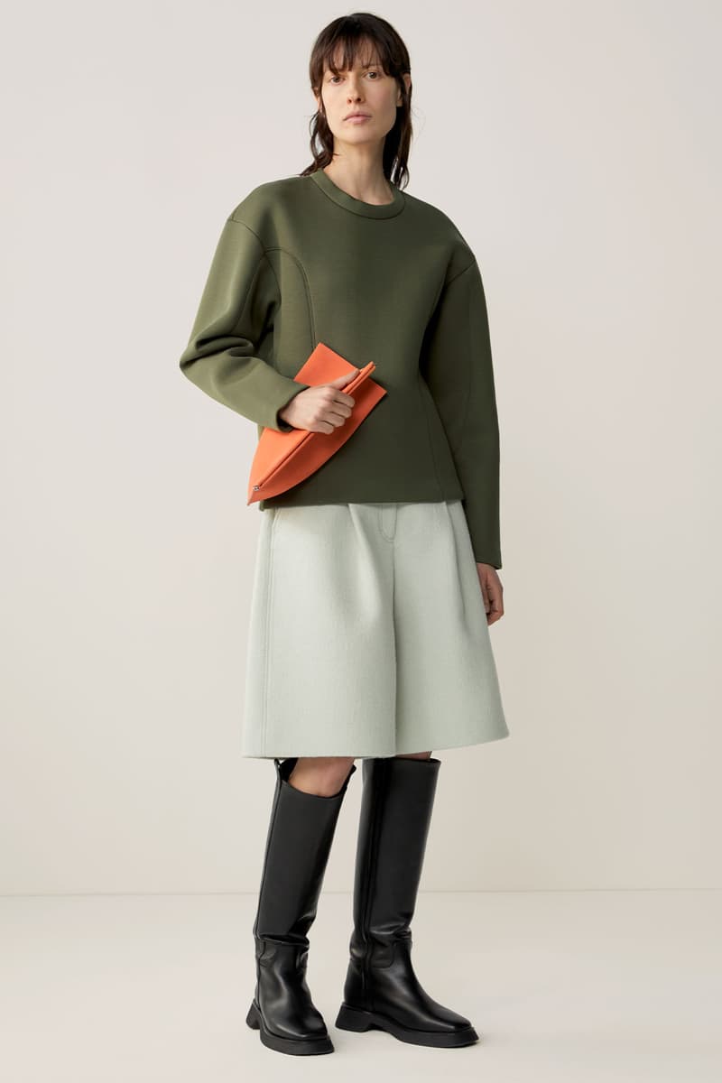 cos fall winter womenswear lookbook minimalistic sustainability dresses bags suits