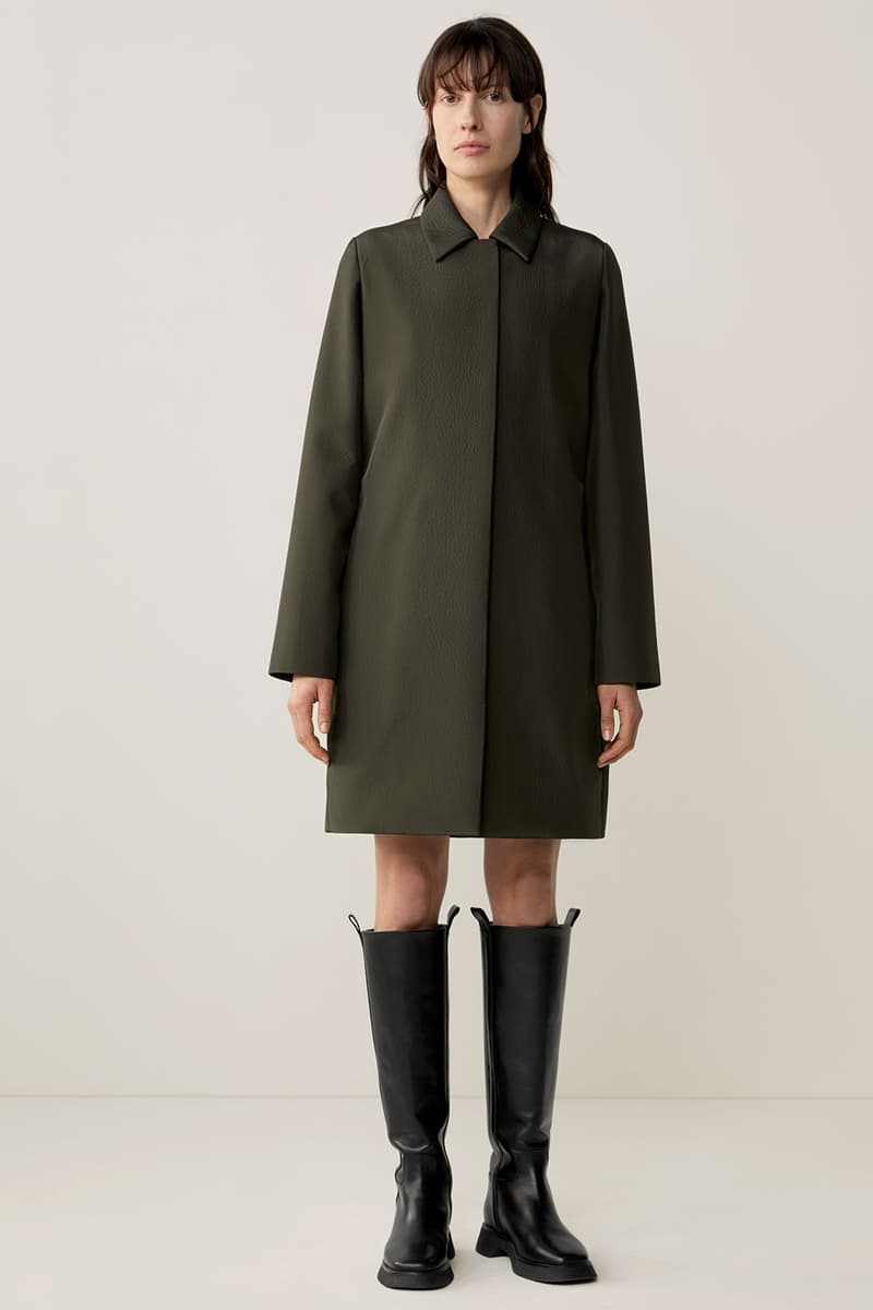 cos fall winter womenswear lookbook minimalistic sustainability dresses bags suits