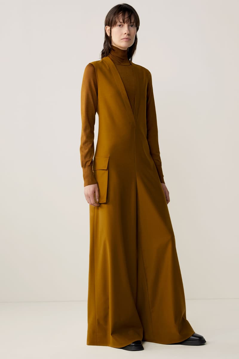 cos fall winter womenswear lookbook minimalistic sustainability dresses bags suits