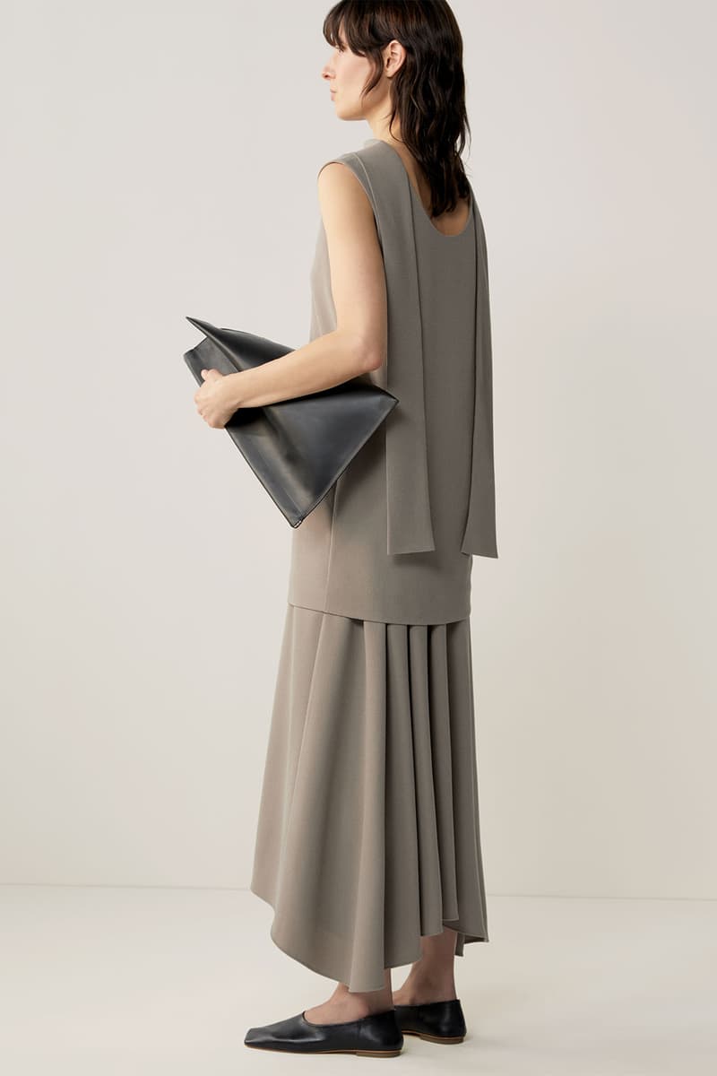 cos fall winter womenswear lookbook minimalistic sustainability dresses bags suits