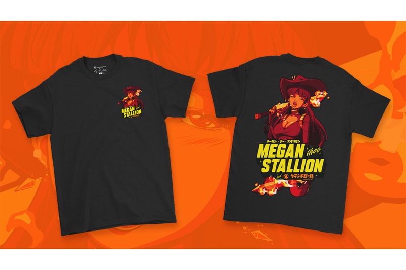 megan thee stallion crunchyroll loves anime merch streetwear collaboration release info price 