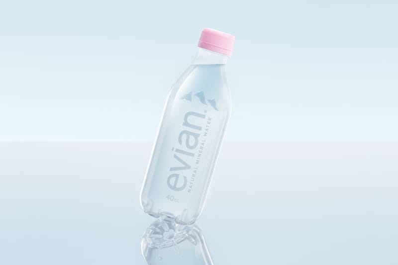 Evian's New Bottle Is Created From 100% Recycled Plastic