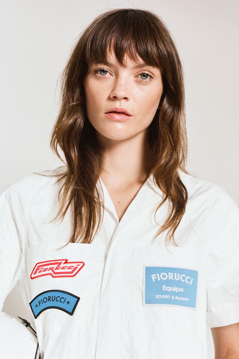 fiorucci spring summer 2021 daniel fletcher menswear lookbook formula 1 denim sweatpants t-shirts
