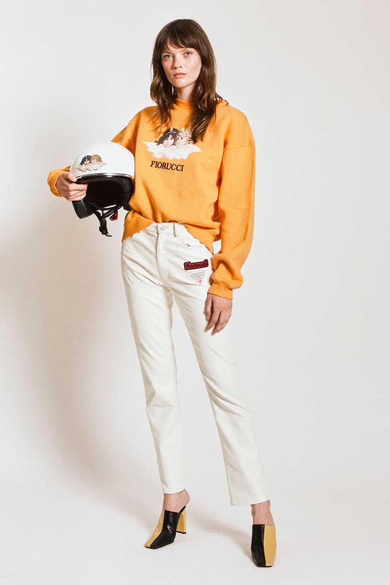 fiorucci spring summer 2021 daniel fletcher menswear lookbook formula 1 denim sweatpants t-shirts