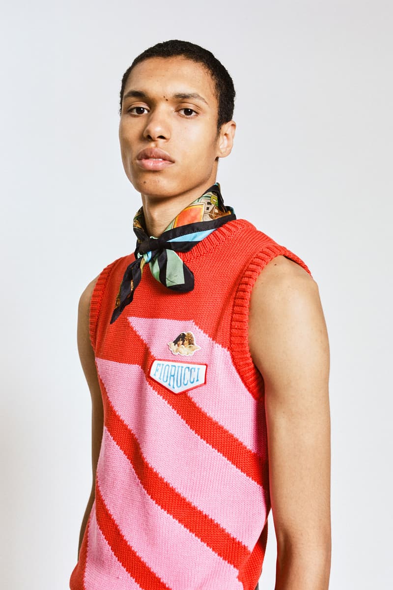fiorucci spring summer 2021 daniel fletcher menswear lookbook formula 1 denim sweatpants t-shirts