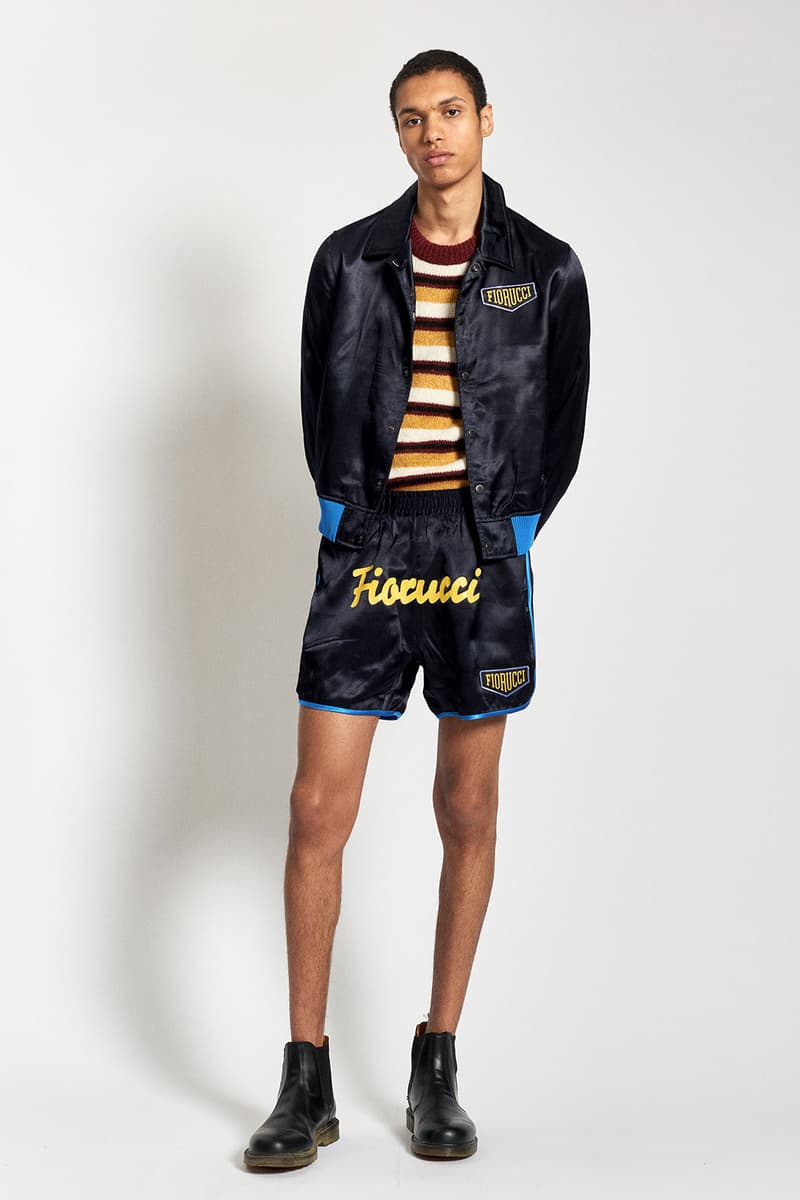 fiorucci spring summer 2021 daniel fletcher menswear lookbook formula 1 denim sweatpants t-shirts 