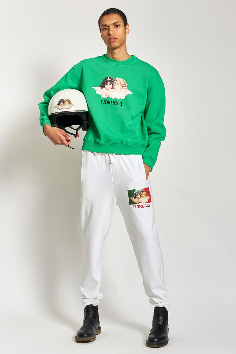 fiorucci spring summer 2021 daniel fletcher menswear lookbook formula 1 denim sweatpants t-shirts 