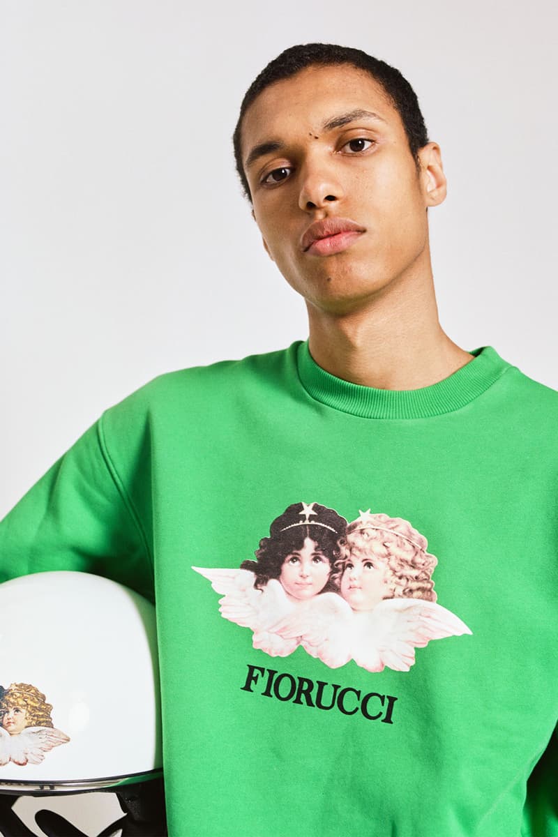 fiorucci spring summer 2021 daniel fletcher menswear lookbook formula 1 denim sweatpants t-shirts 