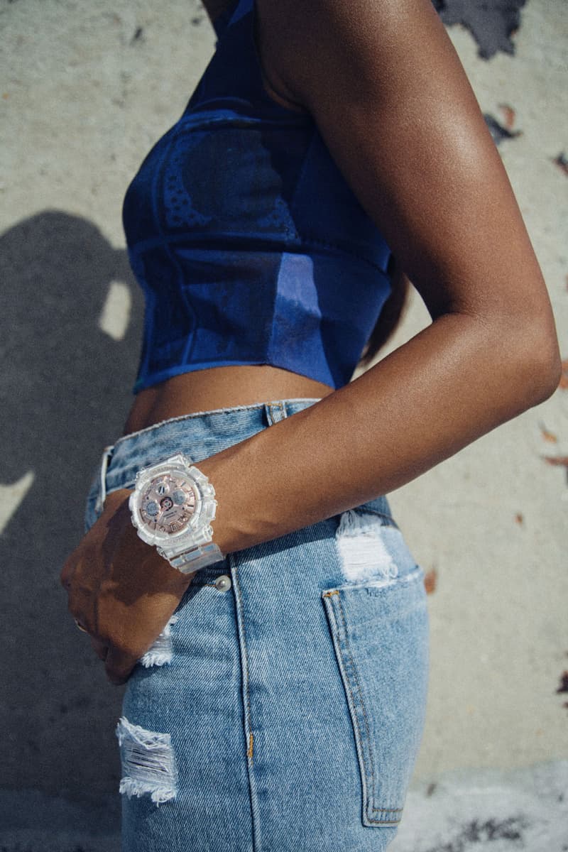 angel dren g-shock transparent rose gold collection lookbook