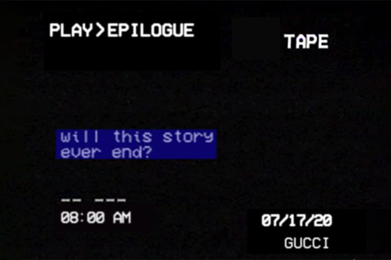 Gucci Spring/Summer 2021 Show Milan Fashion Week Epilogue Collection Virtual Livestream Video