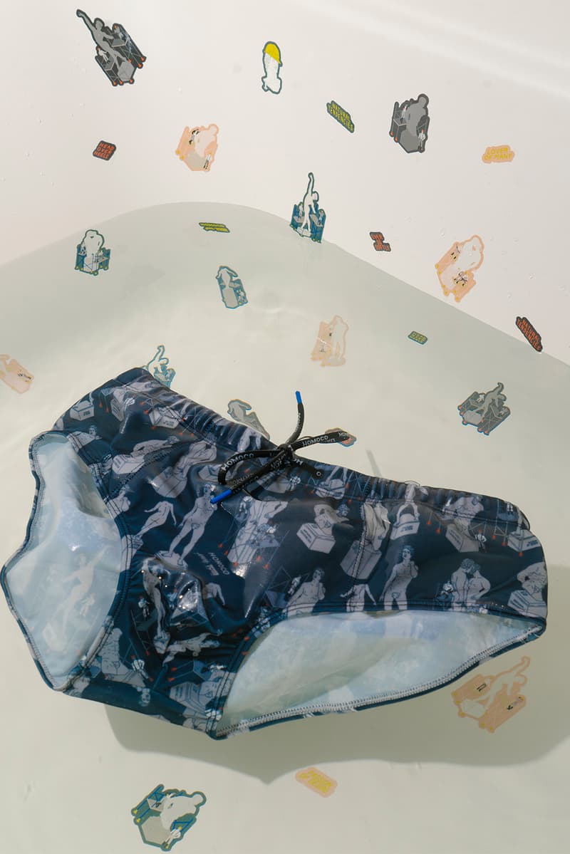 homoco this is amit tom of finland collaboration queer lgbtq swimwear shirts caps