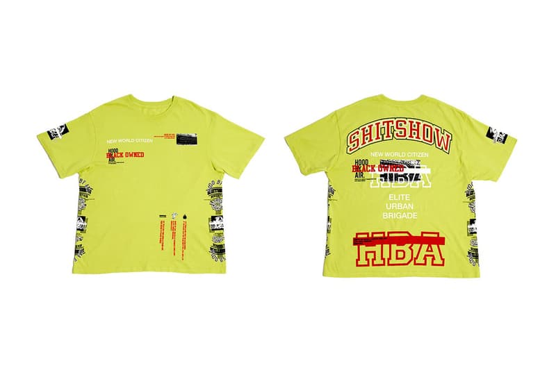 Hood By Air HBA T-Shirt Uprising Charity Shayne Oliver