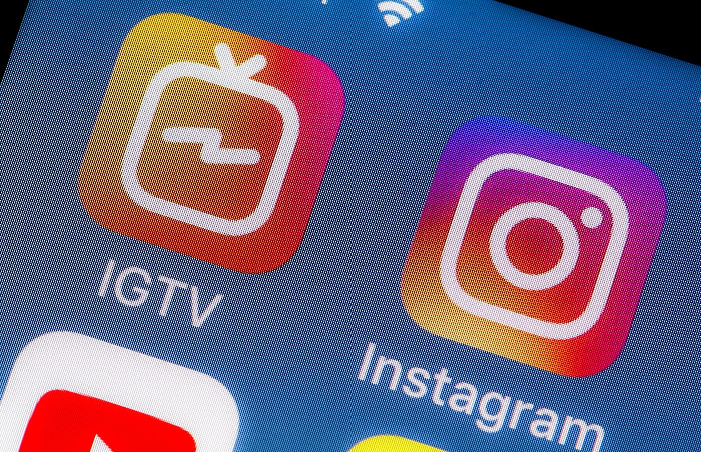 Instagram IGTV App Logo Phone Screen