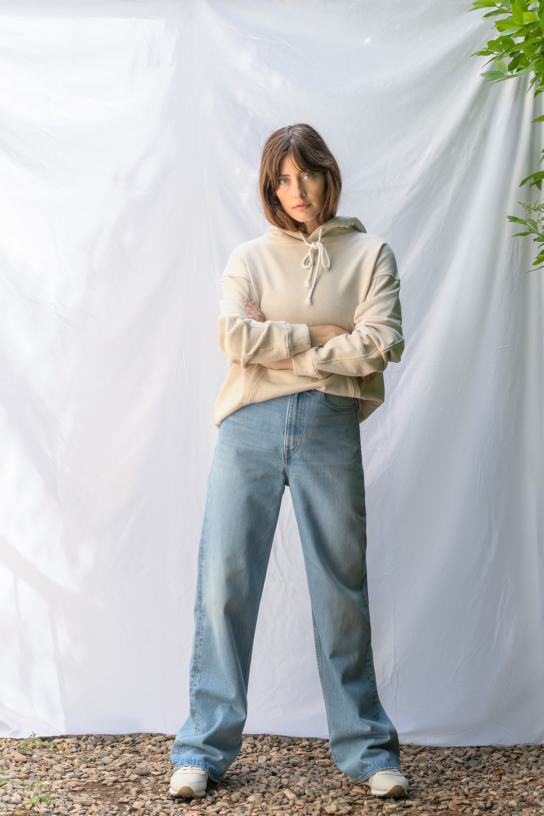 Women's Denim Baggy Pants, Sustainable Jeans