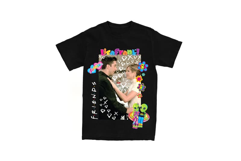 Lisa Frank x Friends TV Show Clothing Collaboration Collection T-Shirt Black