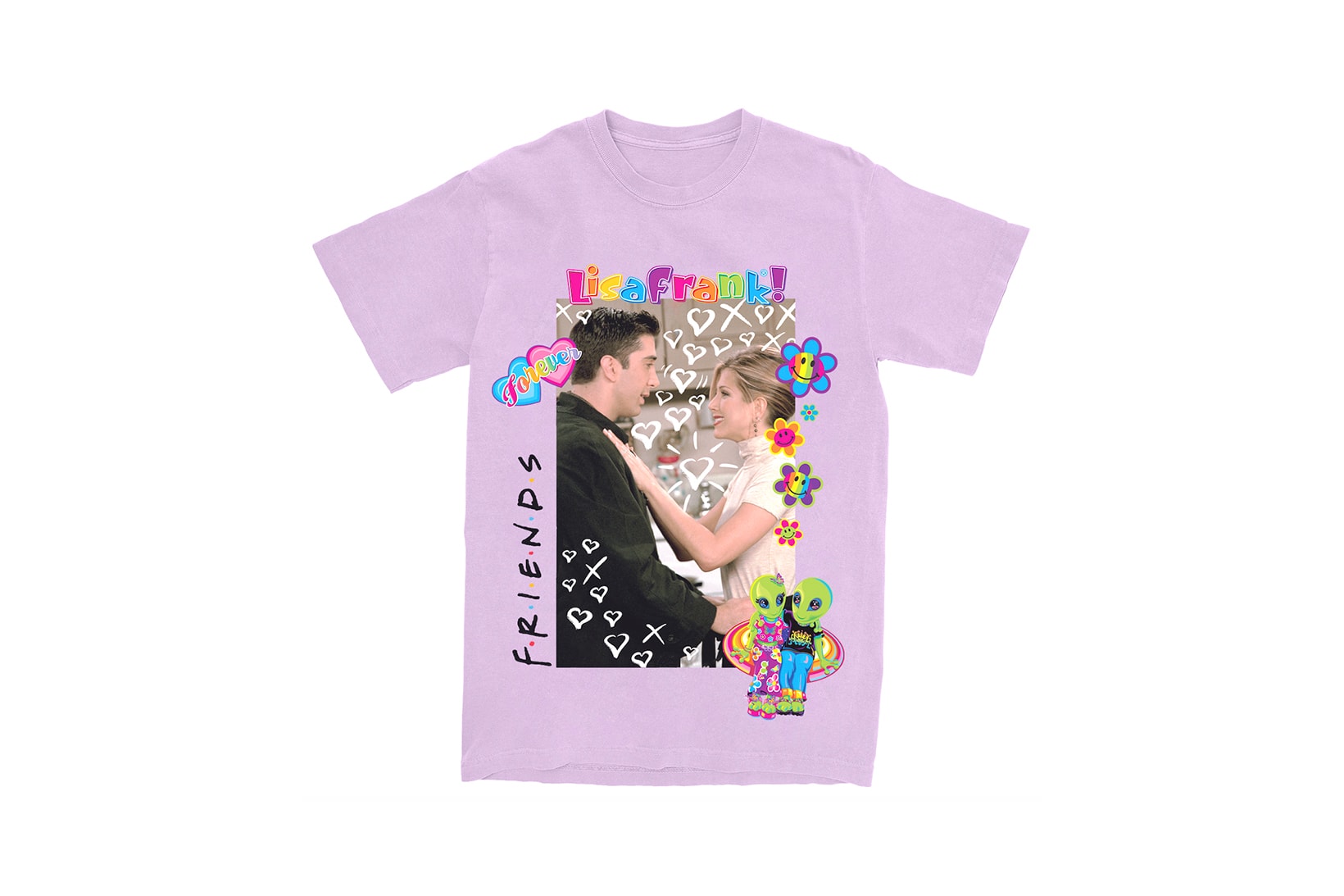 Lisa Frank x Friends TV Show Clothing Collaboration Collection T-Shirt Black