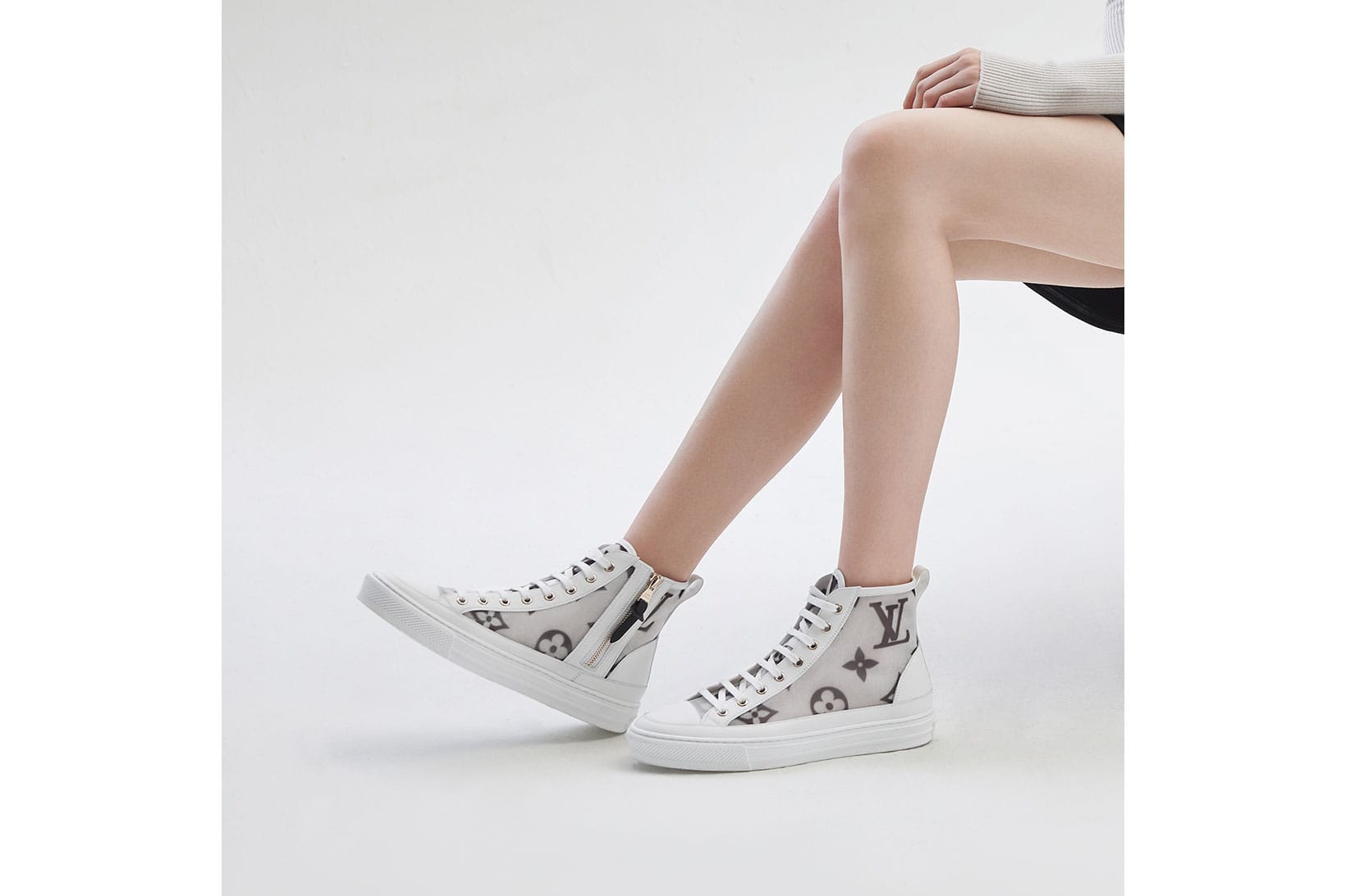 louis vuitton studded sneakers