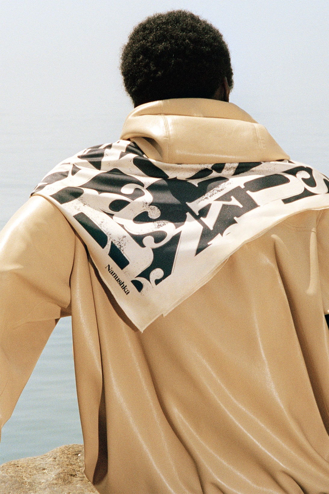 nanushka resort 2021 human nature collection blazers dresses suits sustainability sandra sandor part 1 reflection