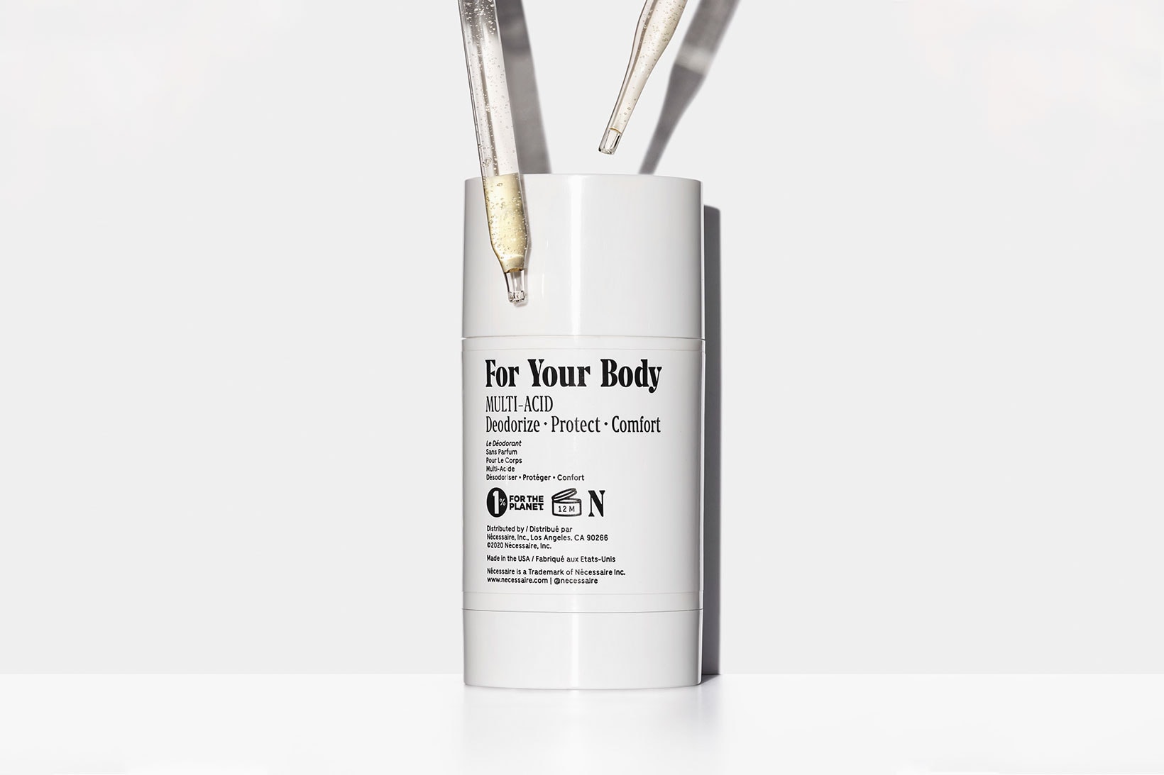 nécessaire the deodorant new scents eucalyptus sandalwood fragrance-free body care