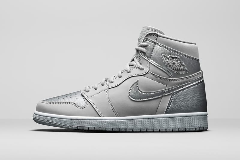 silver air jordan shoes