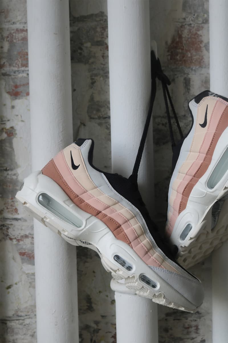 nike by you workshop air max 95 womens sneakers pastel pink black cream white jade macpepple jaja shoes sneakerhead footwear