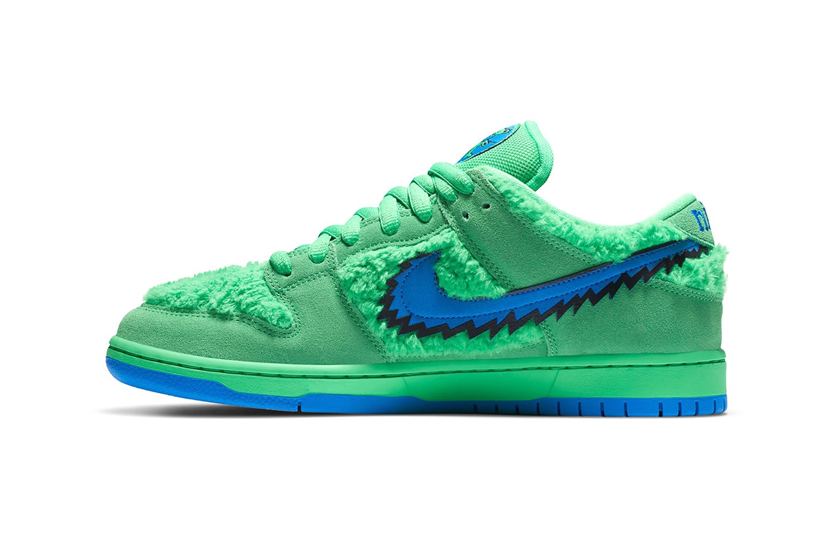 nike grateful dead collaboration sb dunk low sneakers yellow blue green-release-date