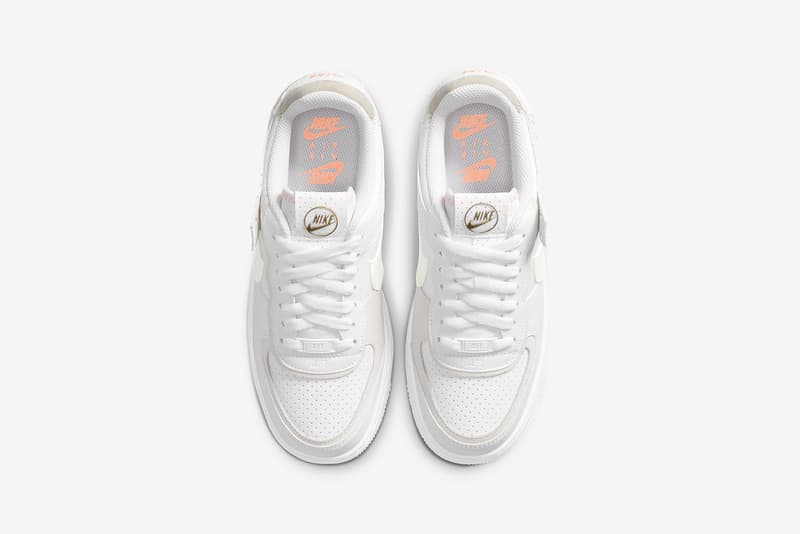 nike sportswear pastel collection womens sneakers air force 1 shadow bodysuit french terry shorts pink green white sneakerhead footwear