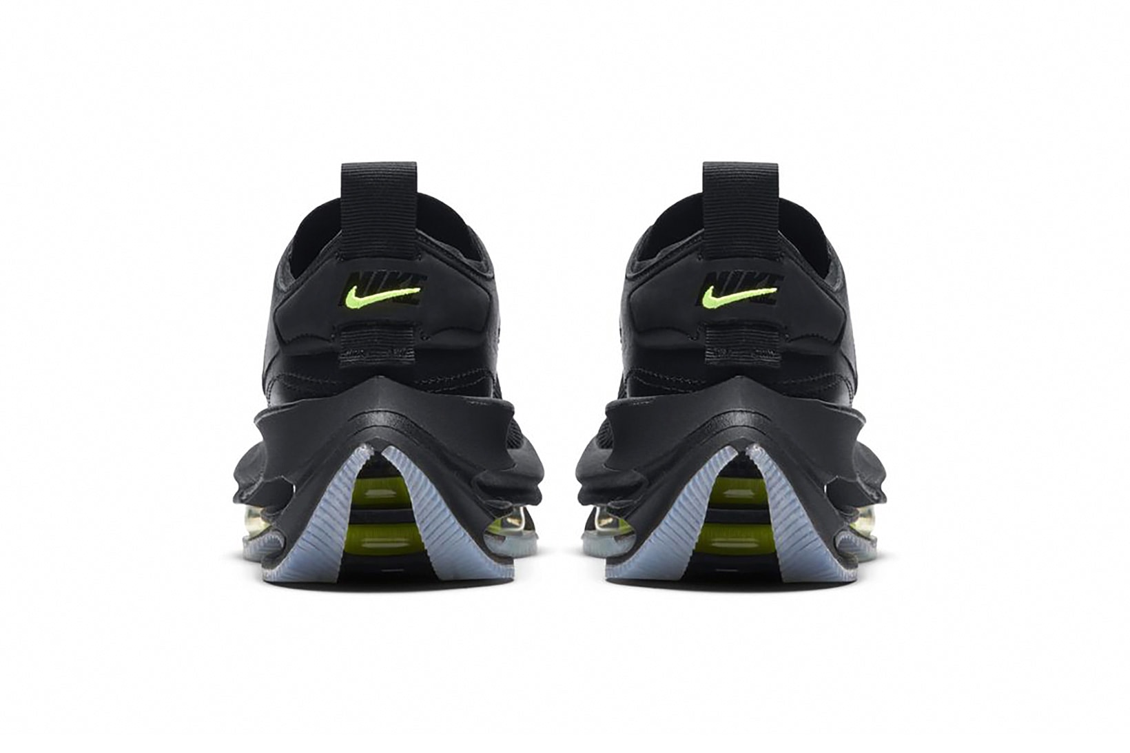nike air zoom double stacked womens sneakers barely volt neon yellow black release price