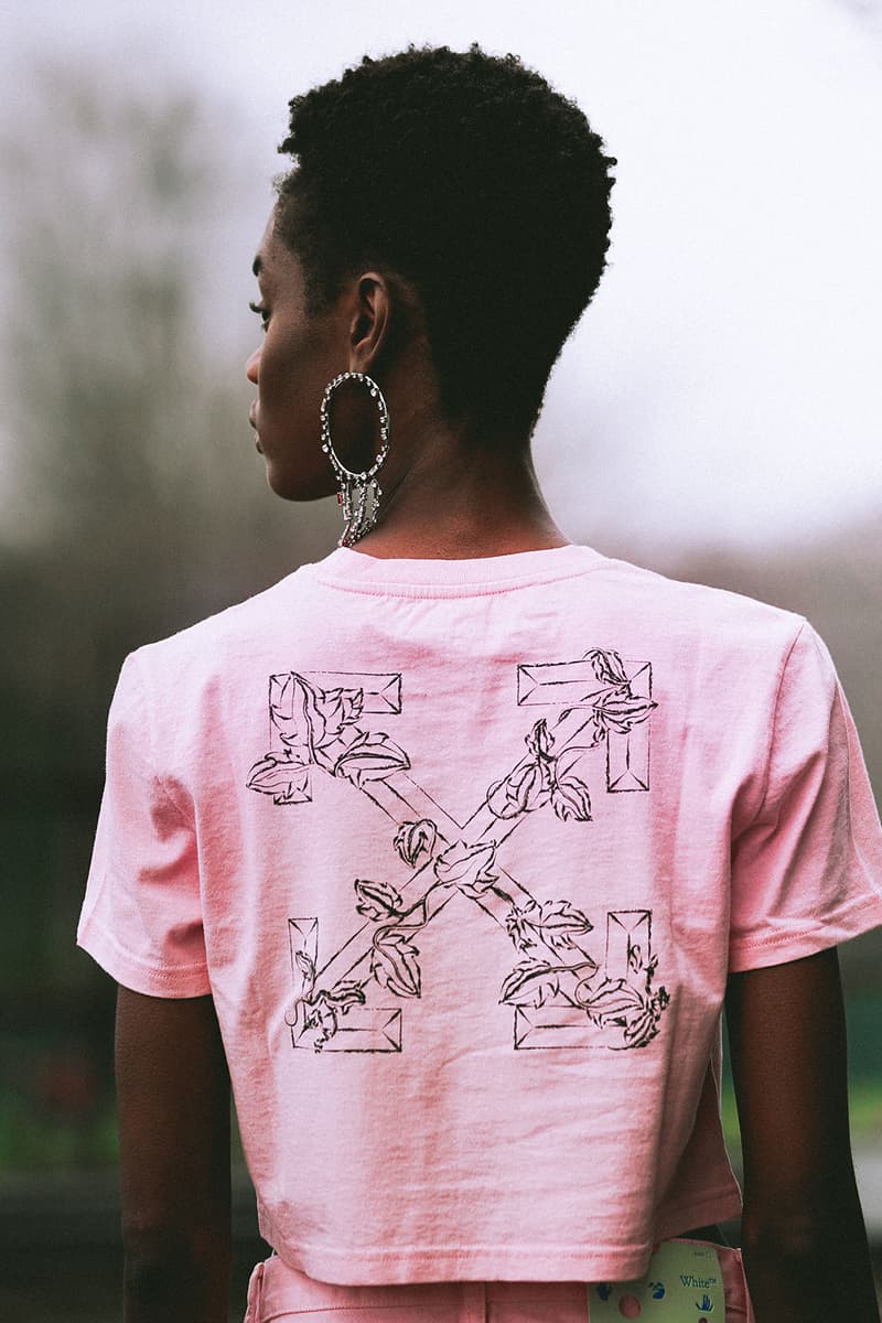 off white virgil abloh paragon singapore exclusive collection t shirts saffiano leather bag shorts pink