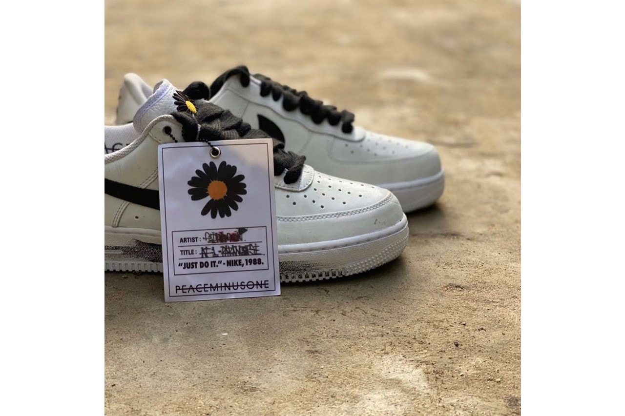 g-dragon peaceminusone nike air force 1 low para-noise new second collaboration rumors 