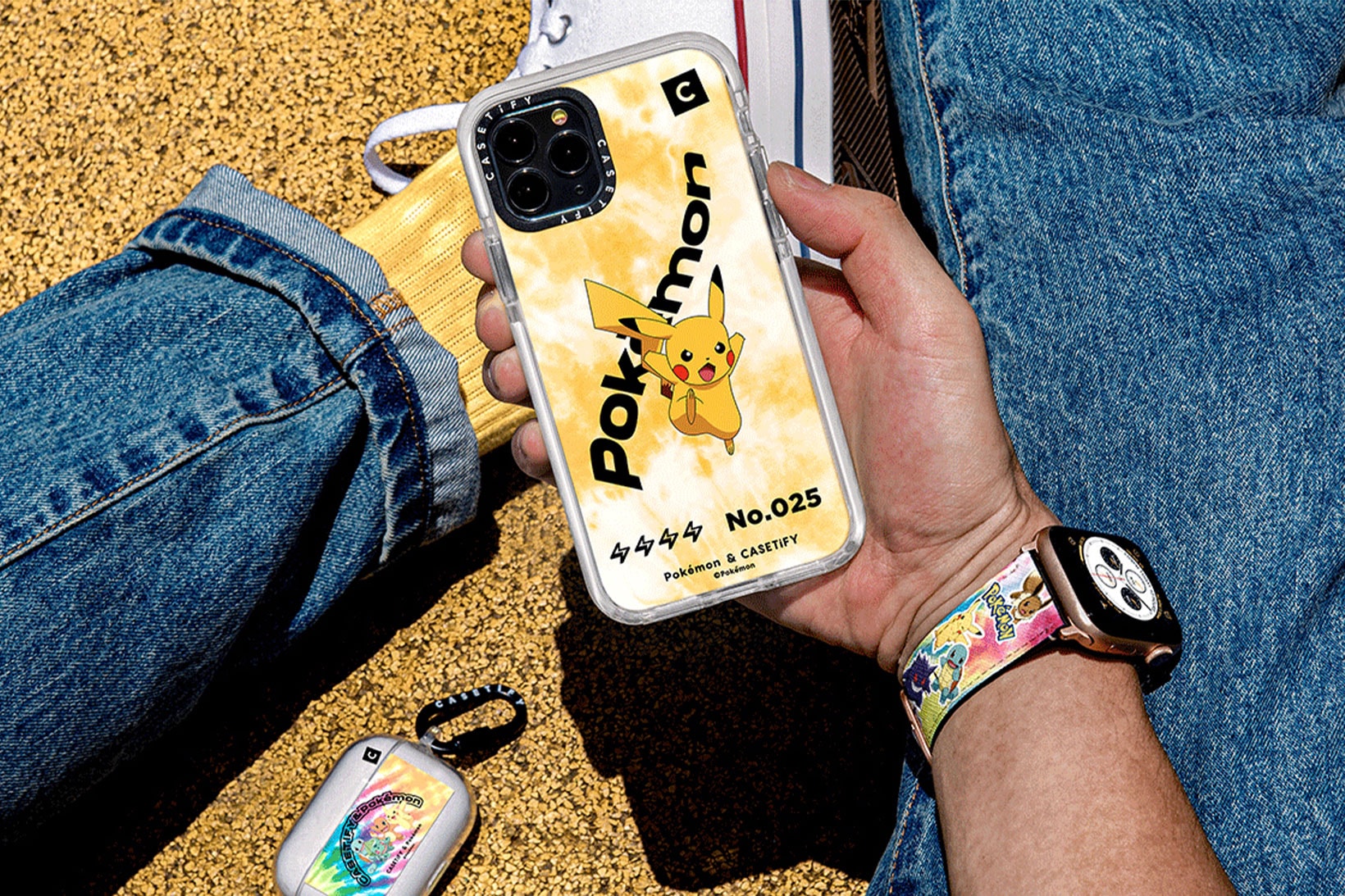 pokemon casetify collaboration iphone airpods ipad macbook cases nintendo pikachu bulbasaur charmander release date info