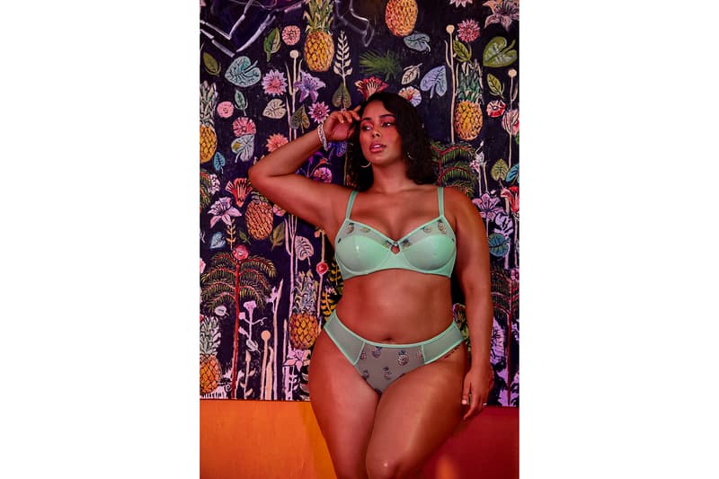 Savage X Fenty August Drop Summer20 Collection Campaign Bra Underwear Green