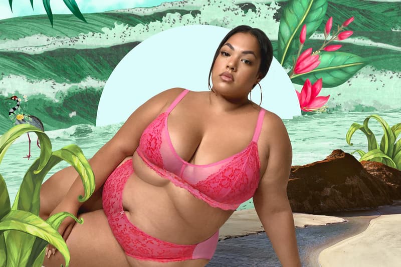 rihanna savage x fenty july summer collection lingerie bra pink sunglasses shades