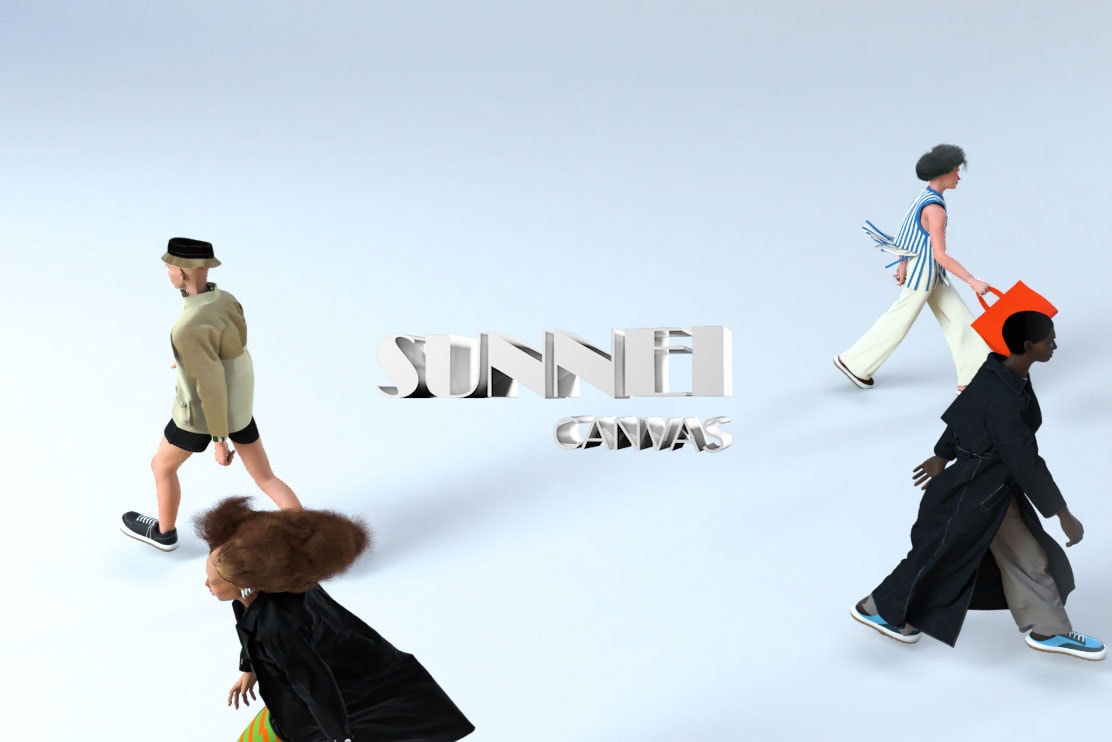 sunnei canvas customization virtual reality technology milan fashion week 3d digital