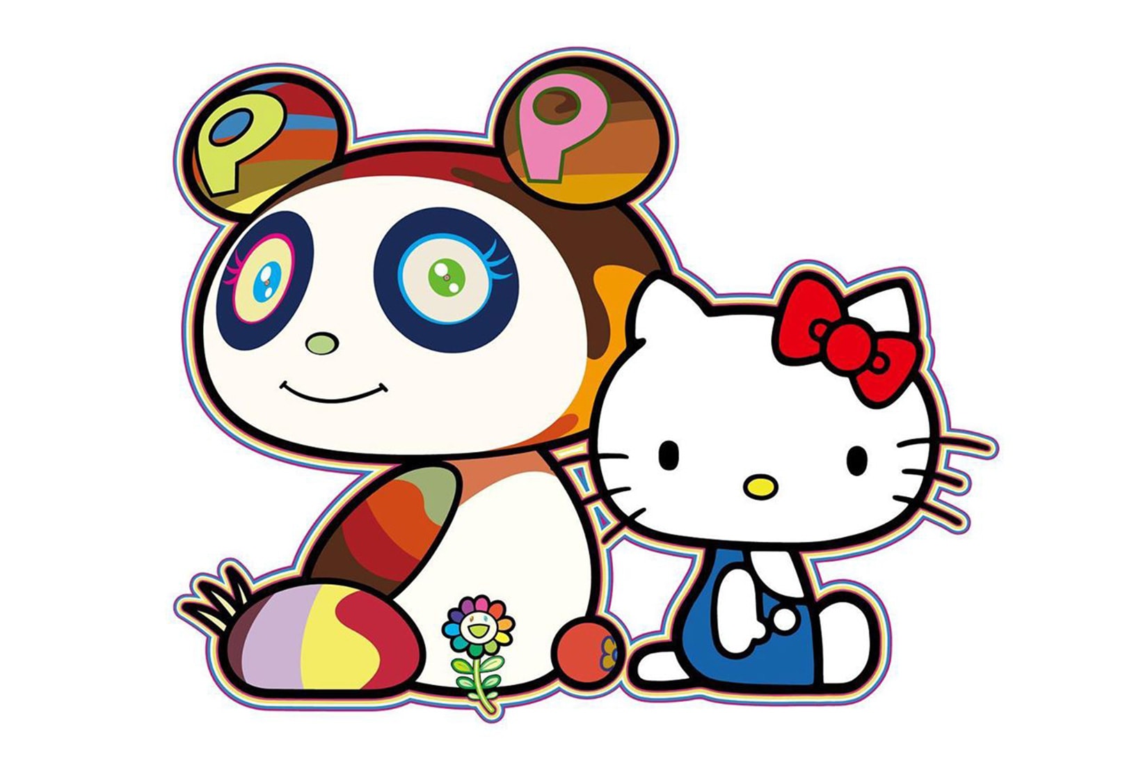hello kitty takashi murakami panda sanrio collaboration art 