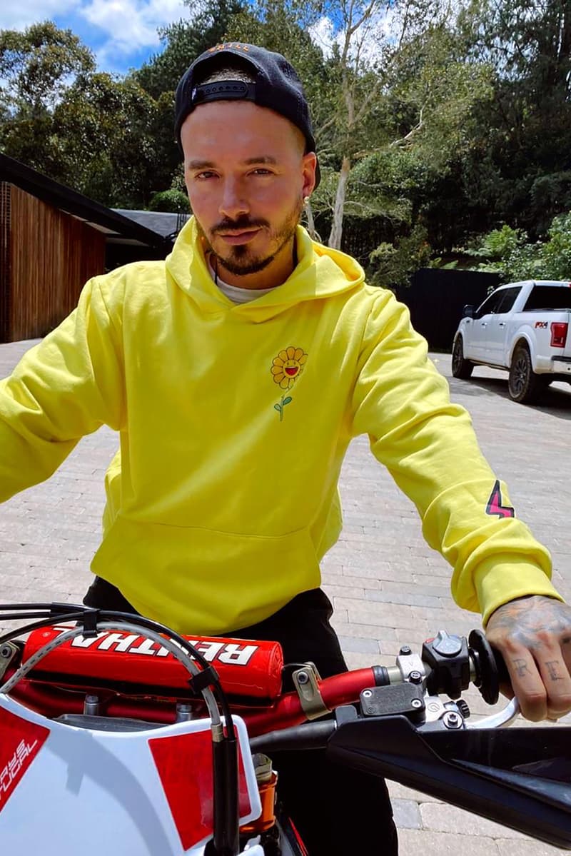 takashi murakami j balvin collaboration hoodies t shirts yellow black