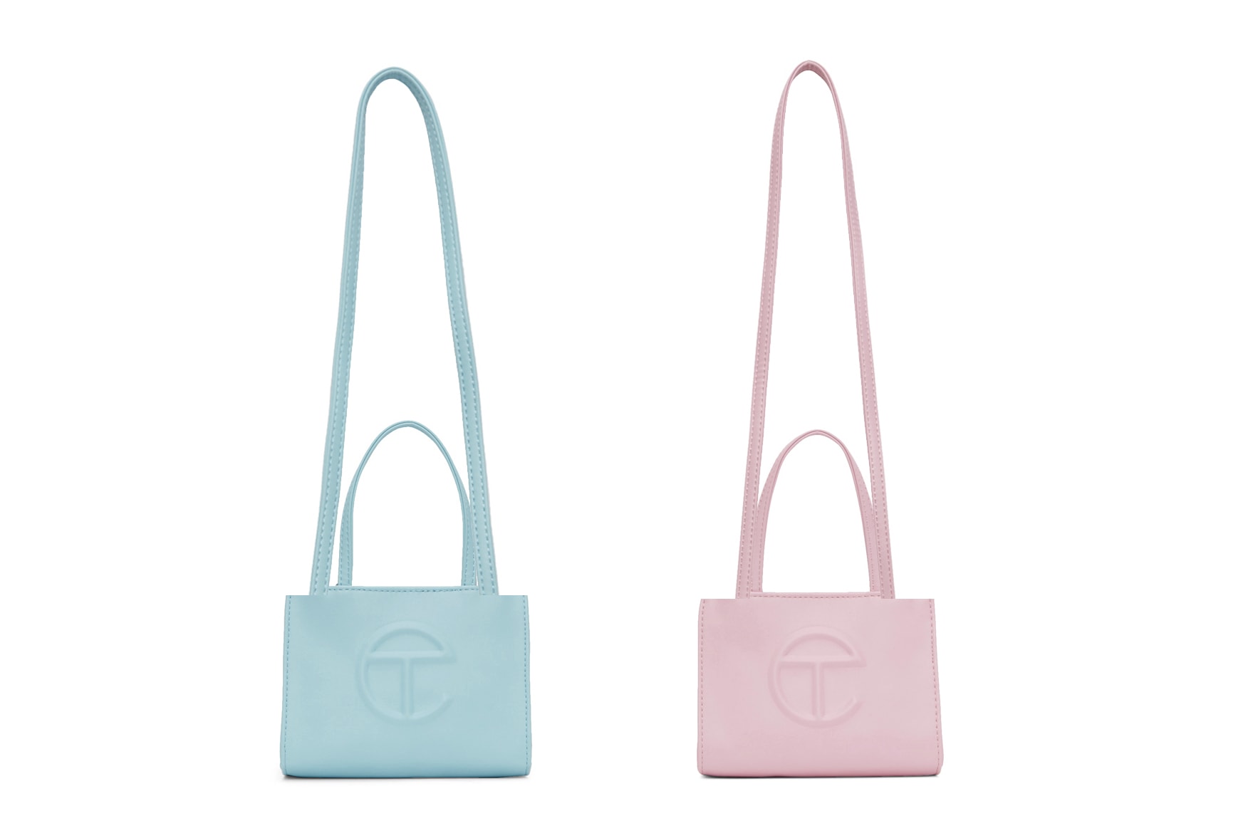 Telfar Shopping Bag Blue Pink