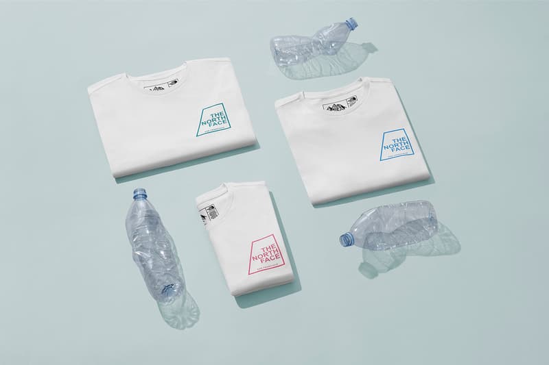 the north face tnf bottle source t-shirts tees plastic waste sustainability environment mountains alps