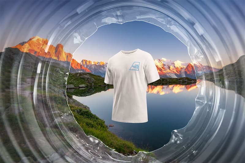 the north face tnf bottle source t-shirts tees plastic waste sustainability environment mountains alps